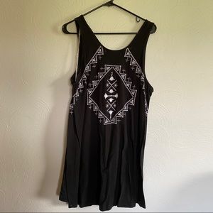 Aztec Print Mini Dress